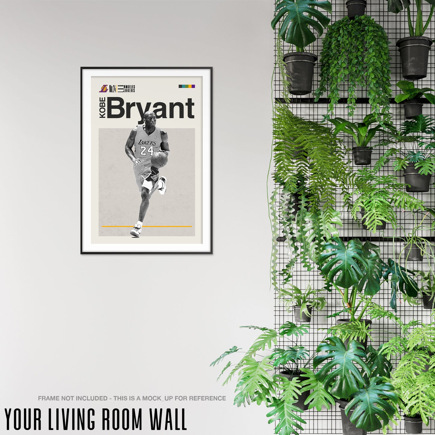 Kobe Bryant Mid Century Modern
