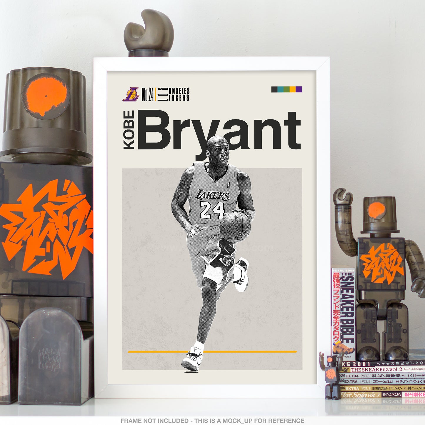Kobe Bryant Mid Century Modern