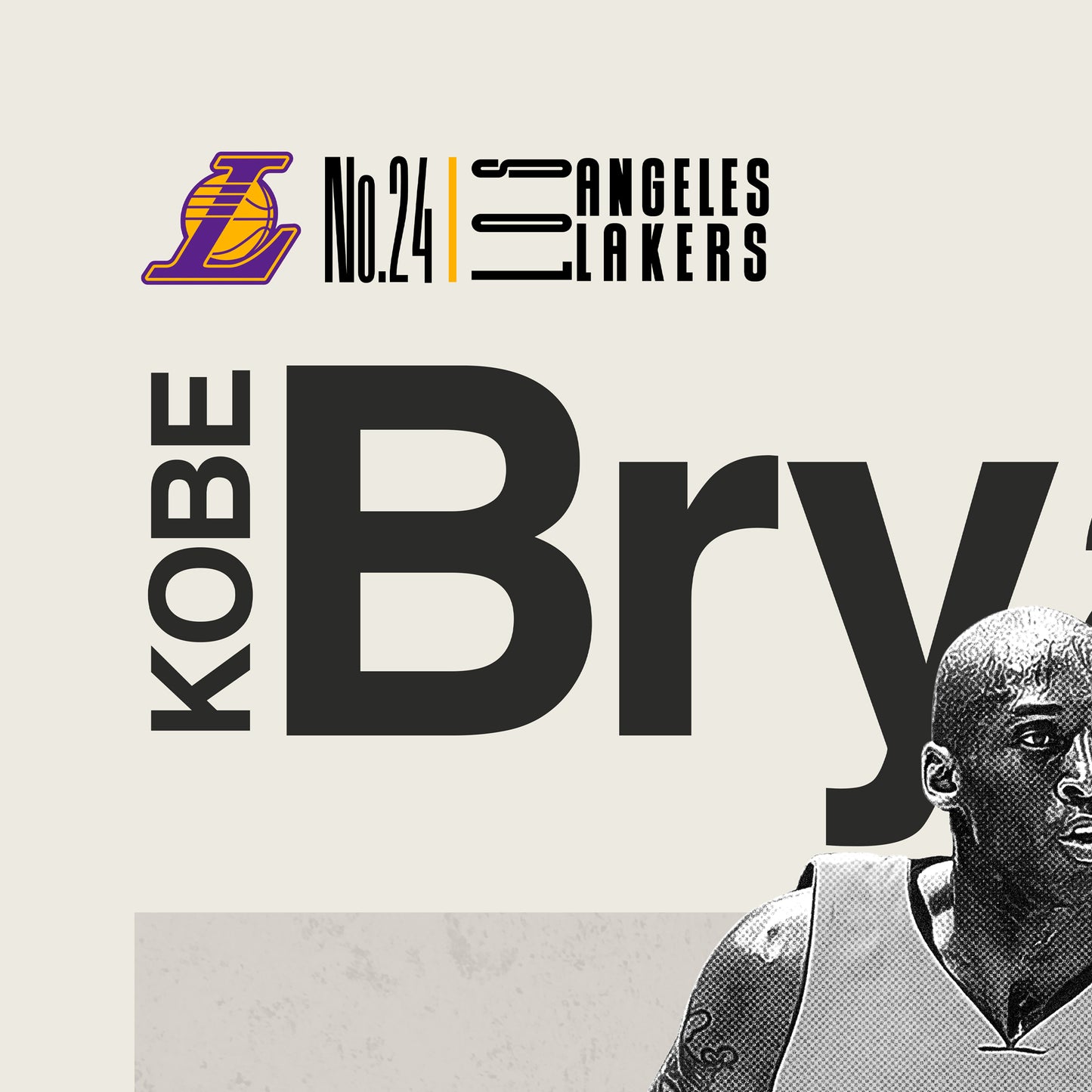 Kobe Bryant Mid Century Modern