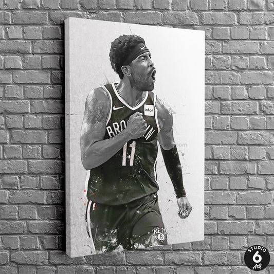 Kyrie Irving Nets Basketball Fan Art Print