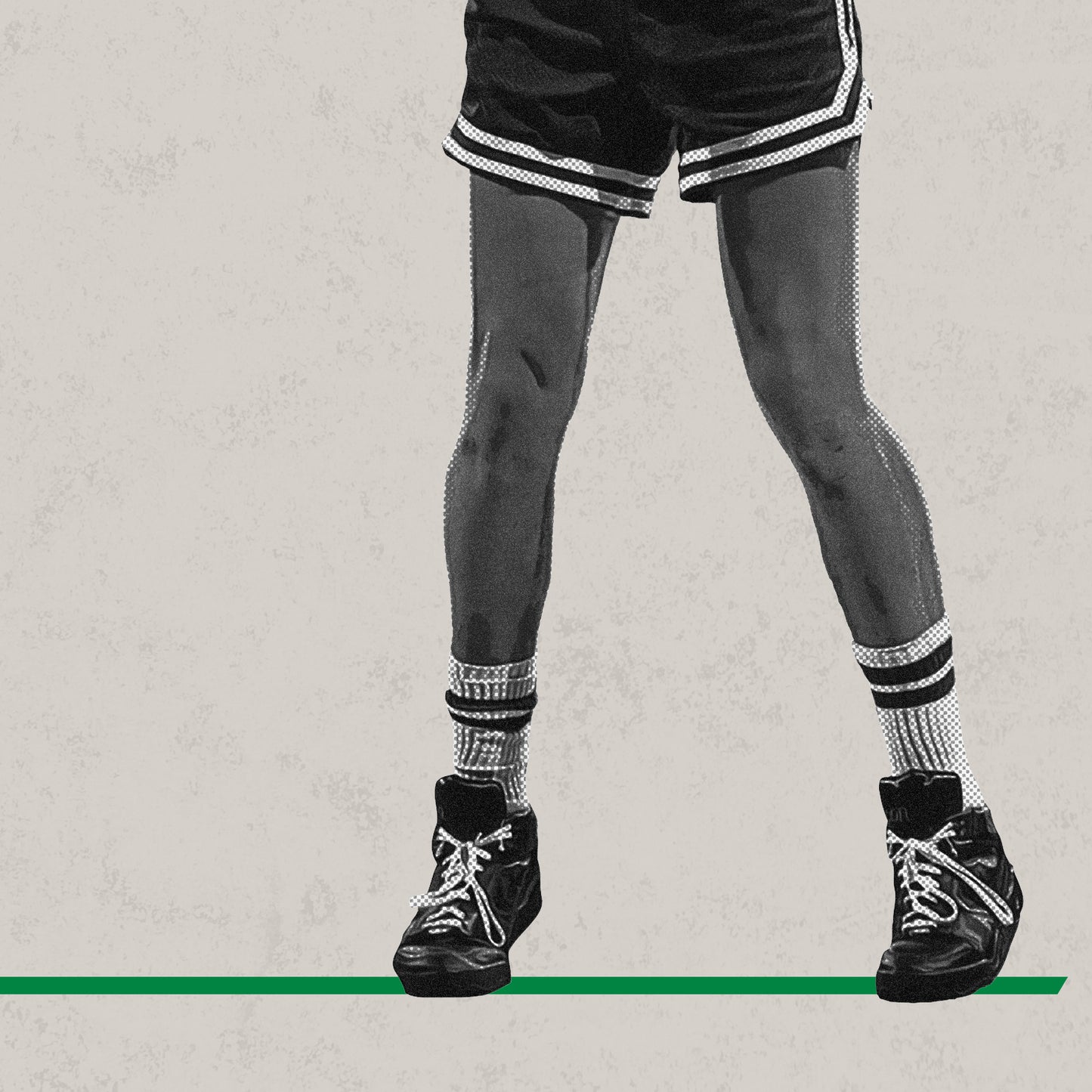 Larry Bird Celtics Basketball Mid Century Modern