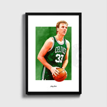 Load image into Gallery viewer, Larry Bird Poster and Canvas, Celtics Basketball Fan Art Print
