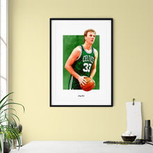 Load image into Gallery viewer, Larry Bird Poster and Canvas, Celtics Basketball Fan Art Print
