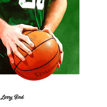 Load image into Gallery viewer, Larry Bird Poster and Canvas, Celtics Basketball Fan Art Print
