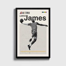Load image into Gallery viewer, Lebron LA Lakers Basketball Mid Century Modern
