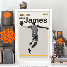 Load image into Gallery viewer, Lebron LA Lakers Basketball Mid Century Modern
