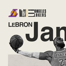 Load image into Gallery viewer, Lebron LA Lakers Basketball Mid Century Modern
