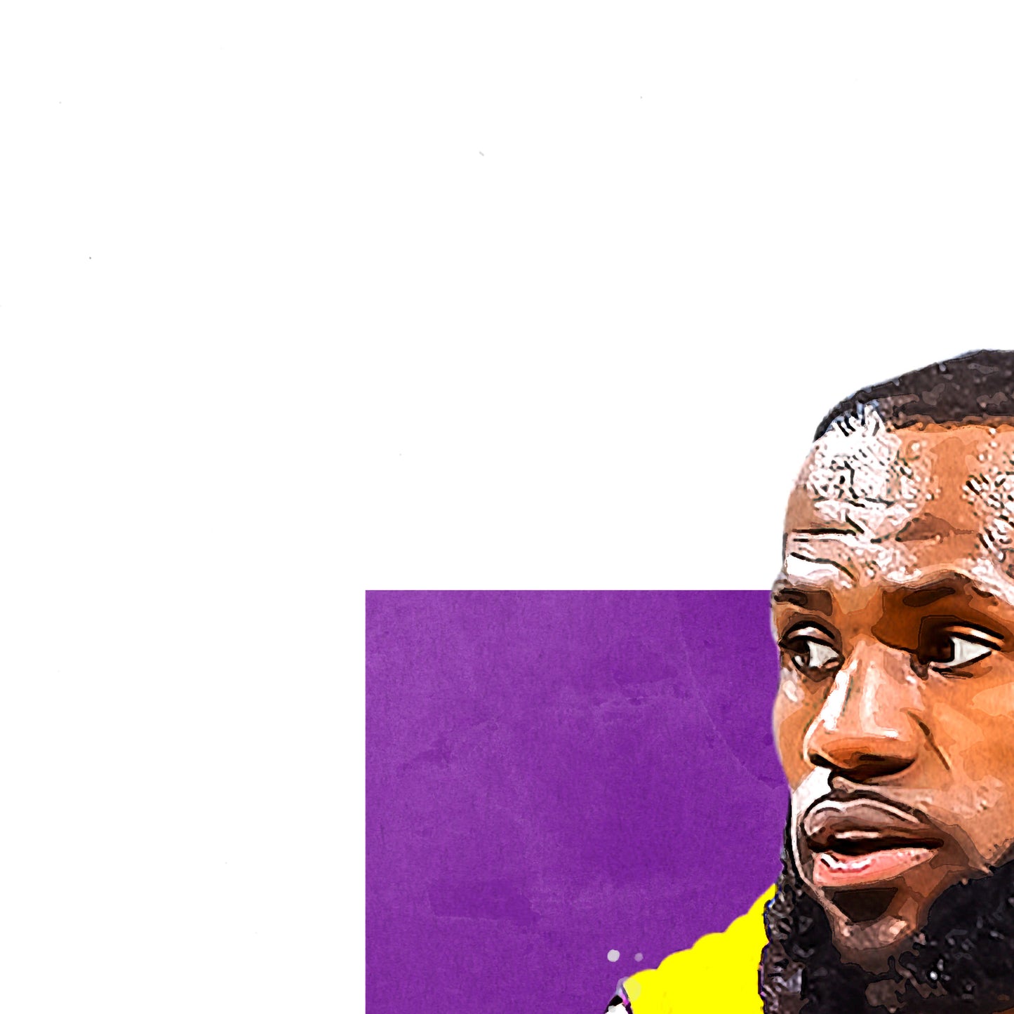Lebron James Poster, LA Lakers Basketball Fan Art Print, Man Cave Gift