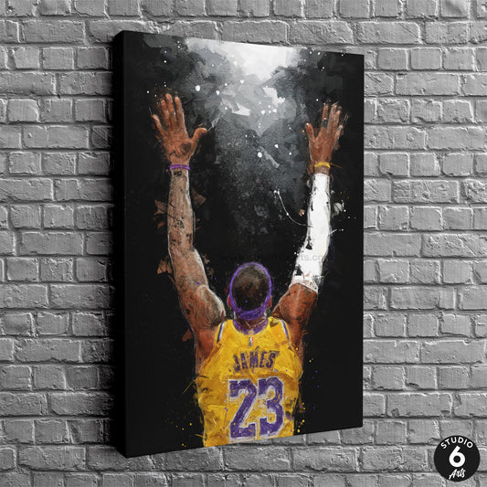 Lebron James Chalk Toss, LA Lakers