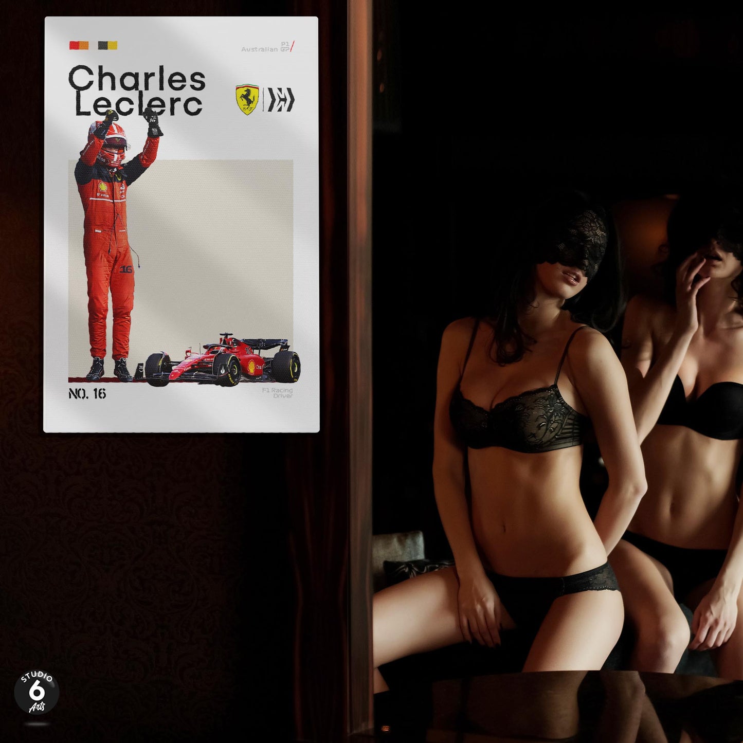 Charles Leclerc 2022 Mid Century Art