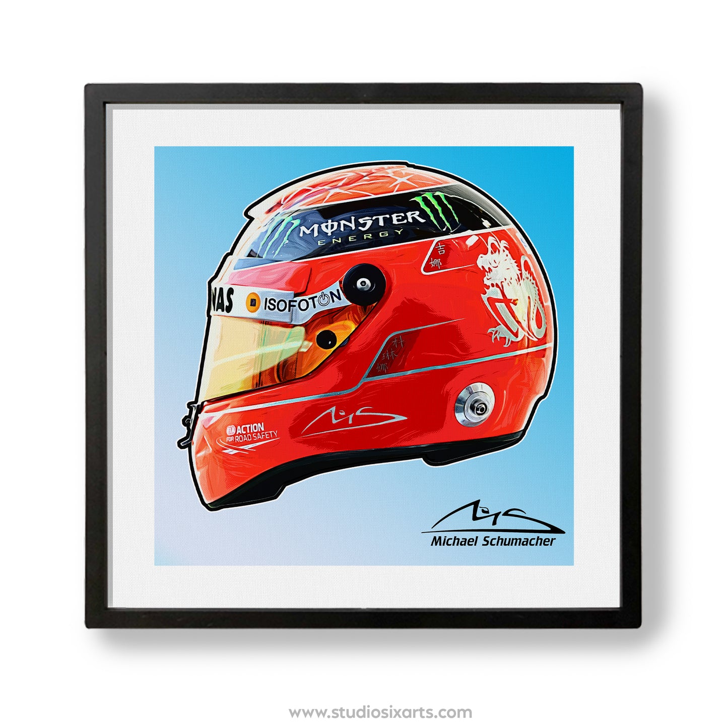 F1 Helmets - Tile Art Decor