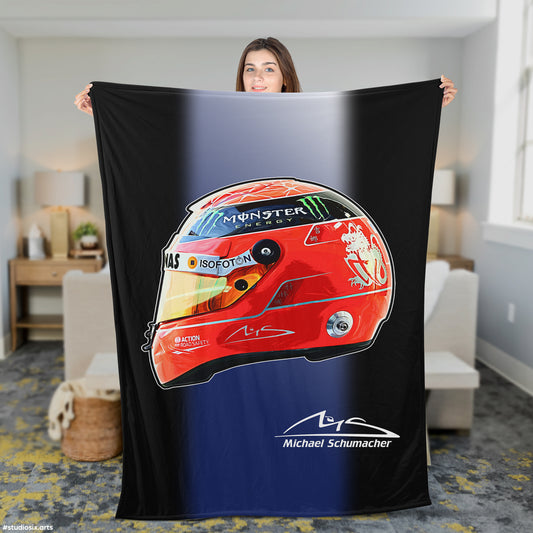 Michael Schumacher Plush Blanket - Fleece Blanket