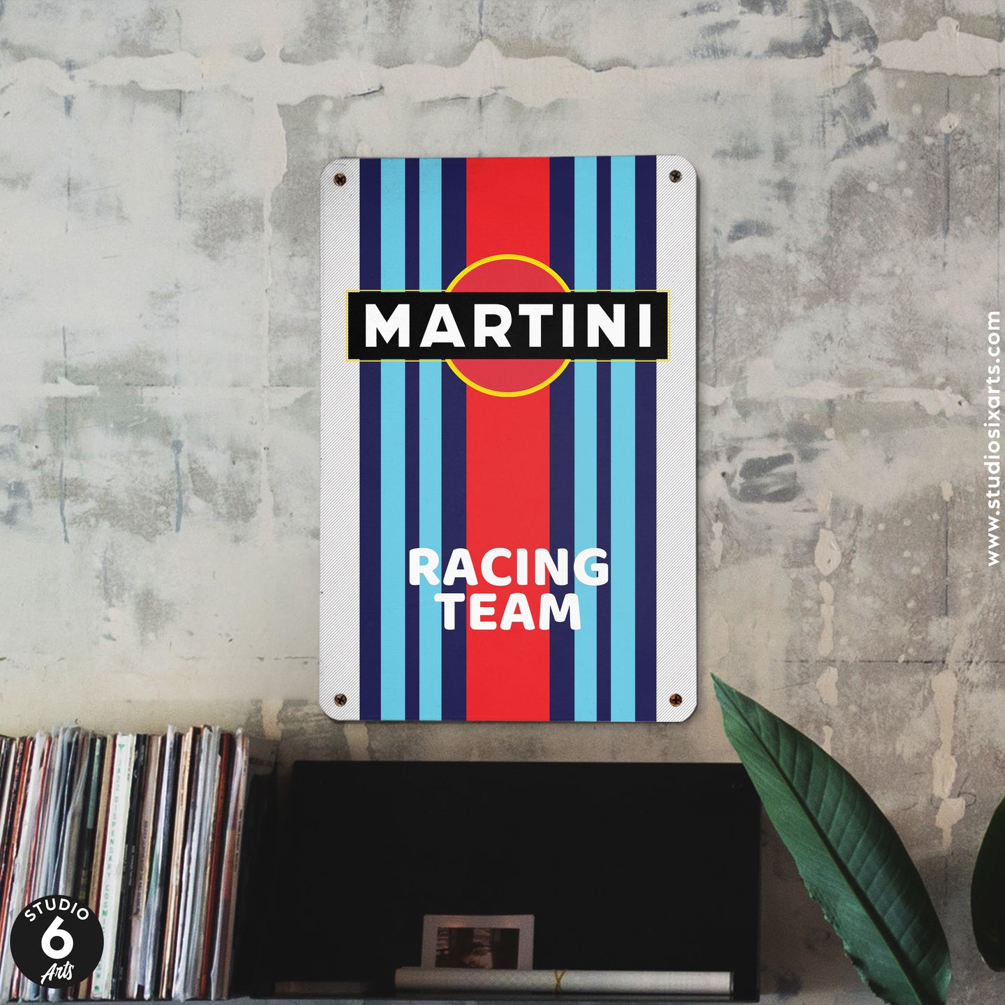 Martini Racing Metal Sign