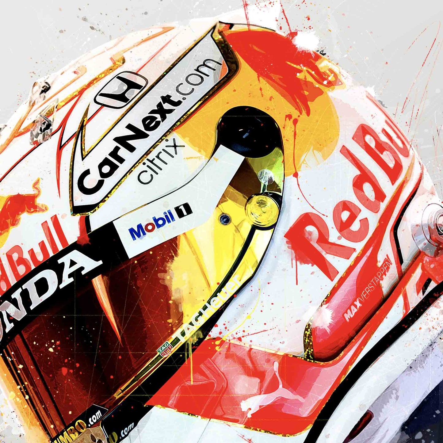Max Verstappen 2021 RB16 Car F1 Decor, F1 Print