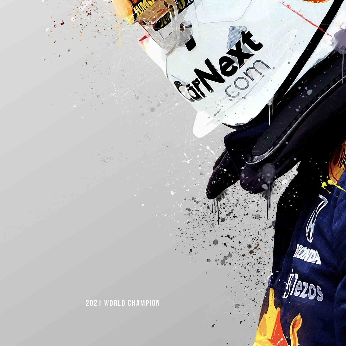 Max Verstappen 2021 Champ RB16 F1 Decor, F1 Print