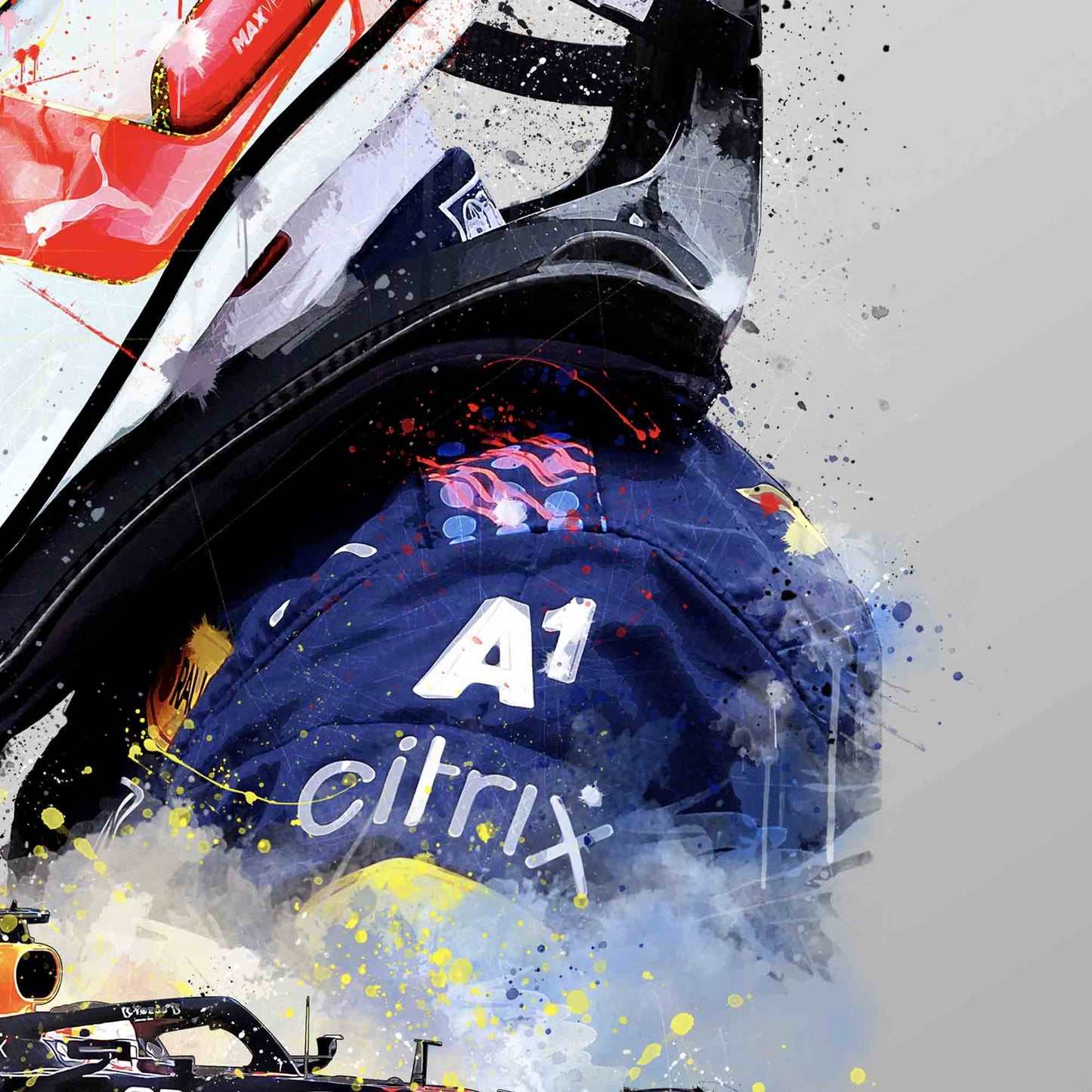 Max Verstappen 2021 RB16 Car F1 Decor, F1 Print