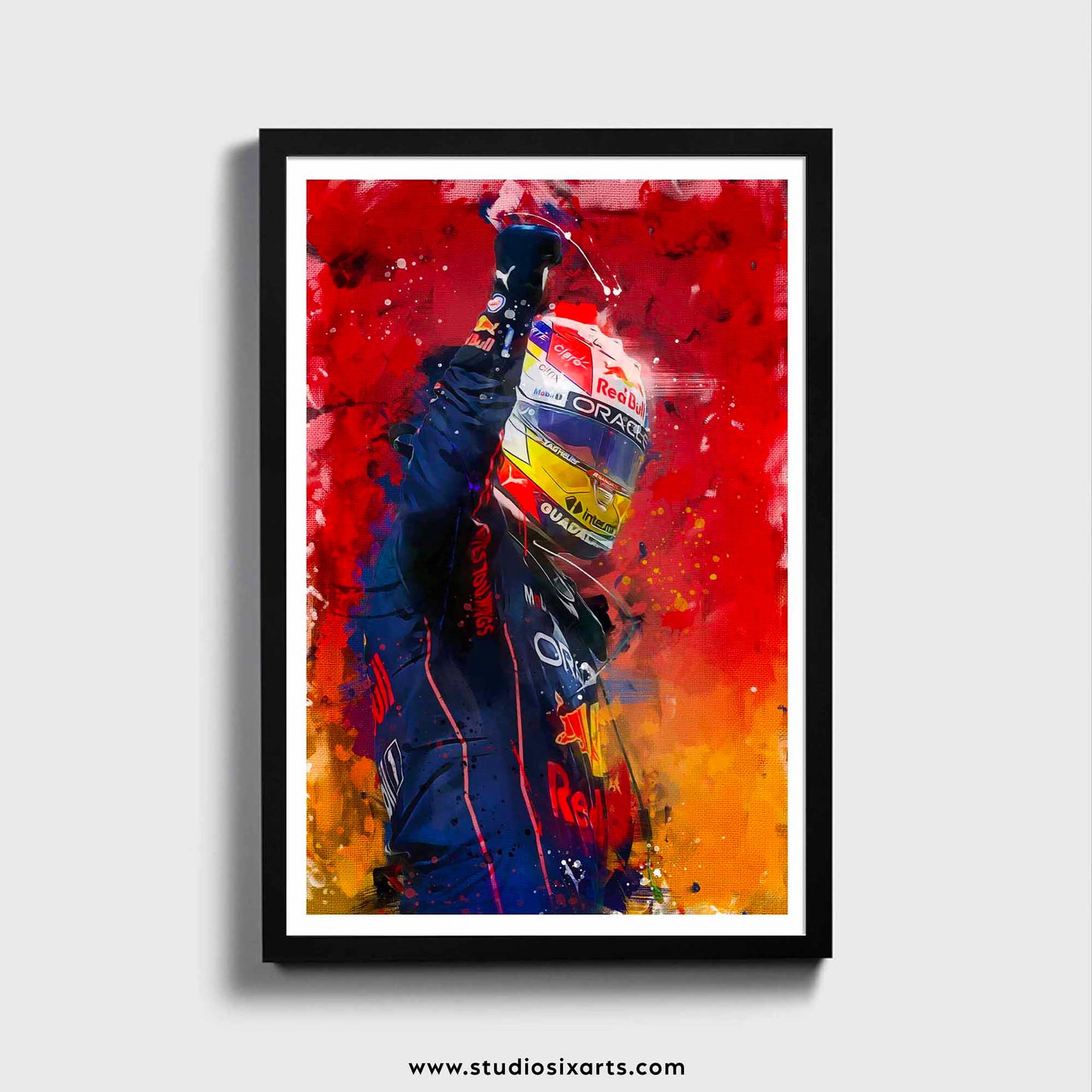 Max Verstappen Poster and Canvas, F1 Decor, F1 Driver Print
