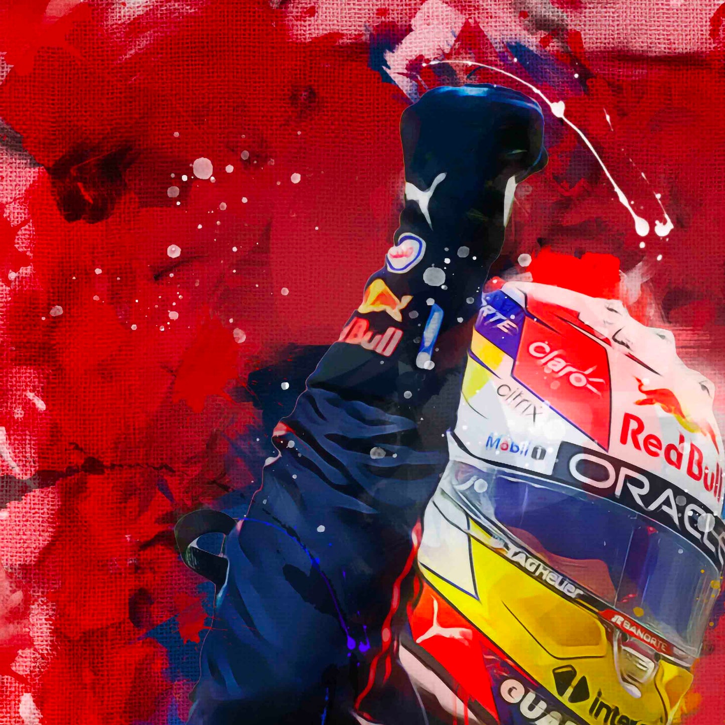Max Verstappen Poster and Canvas, F1 Decor, F1 Driver Print