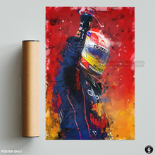 Load image into Gallery viewer, Max Verstappen Poster and Canvas, F1 Decor, F1 Driver Print
