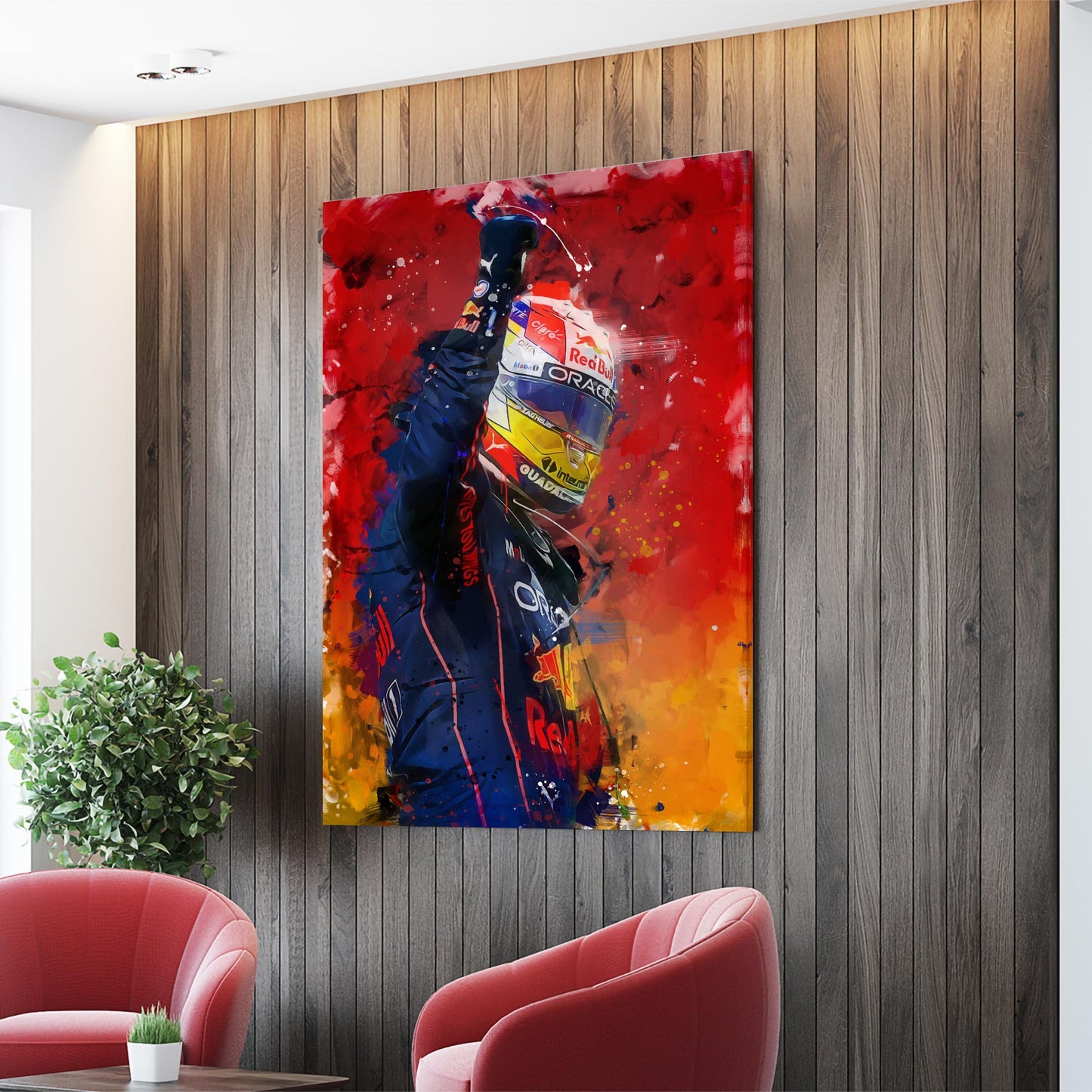 Max Verstappen Poster and Canvas, F1 Decor, F1 Driver Print