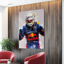 Load image into Gallery viewer, Max Verstappen 2022 Poster and Canvas, F1 Decor, F1 Driver Print
