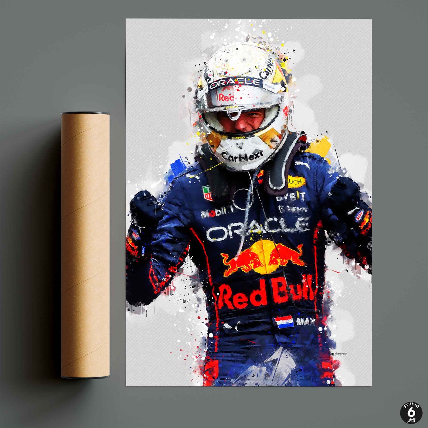 Max Verstappen 2022 Poster and Canvas, F1 Decor, F1 Driver Print