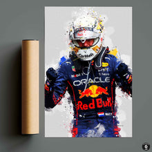 Load image into Gallery viewer, Max Verstappen 2022 Poster and Canvas, F1 Decor, F1 Driver Print

