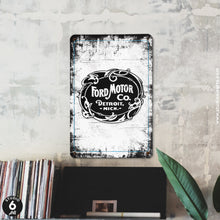 Load image into Gallery viewer, Vintage Ford Motor Inspired Metal Sign

