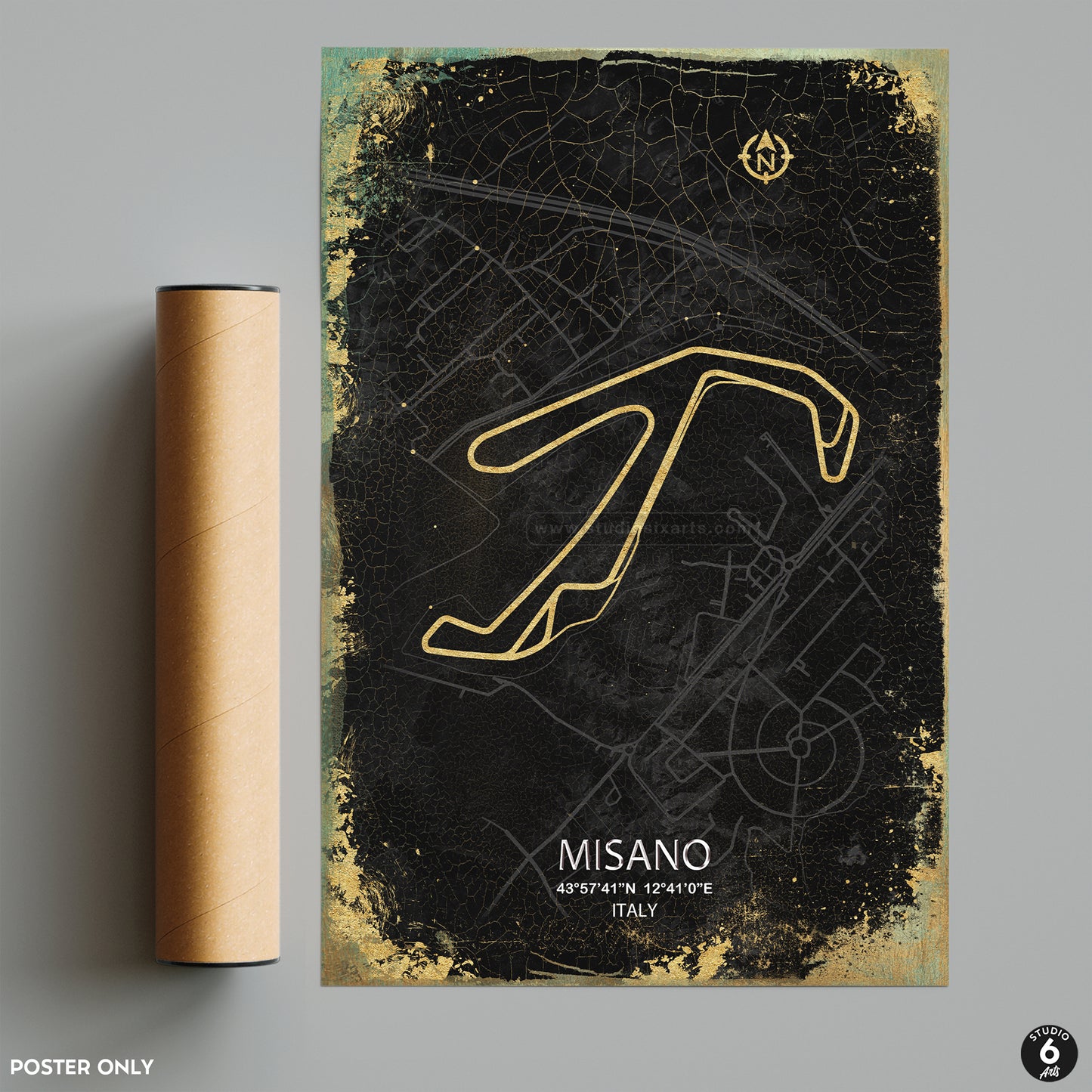 Misano World Circuit Poster, Race Map Print