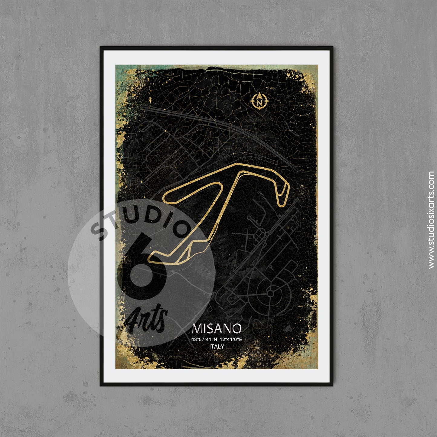 Misano World Circuit Poster, Race Map Print