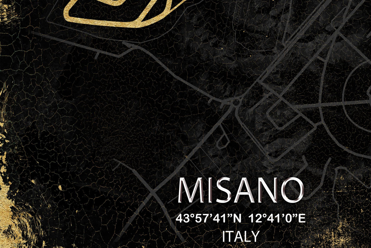Misano World Circuit Poster, Race Map Print