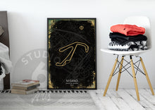 Load image into Gallery viewer, Misano World Circuit Poster, Race Map Print
