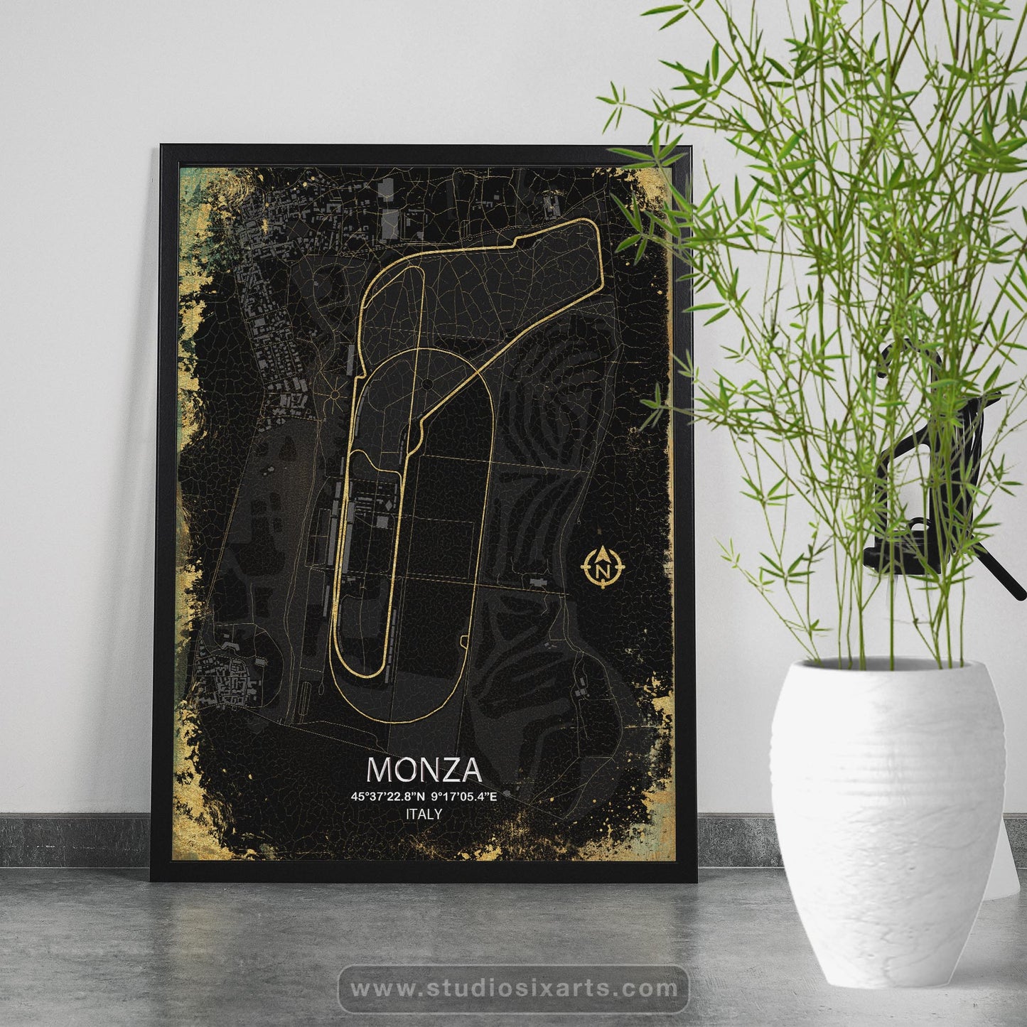 Monza GP, Race Map Print