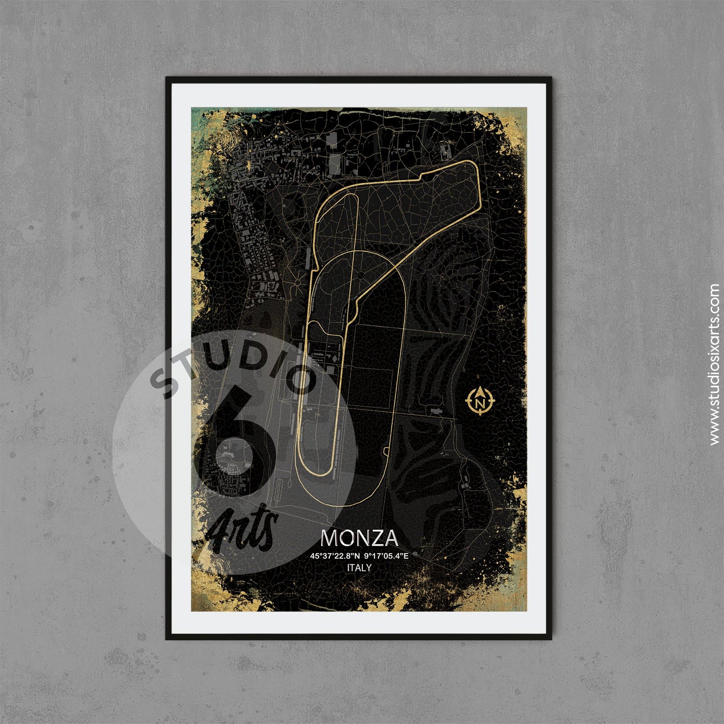 Monza GP, Race Map Print