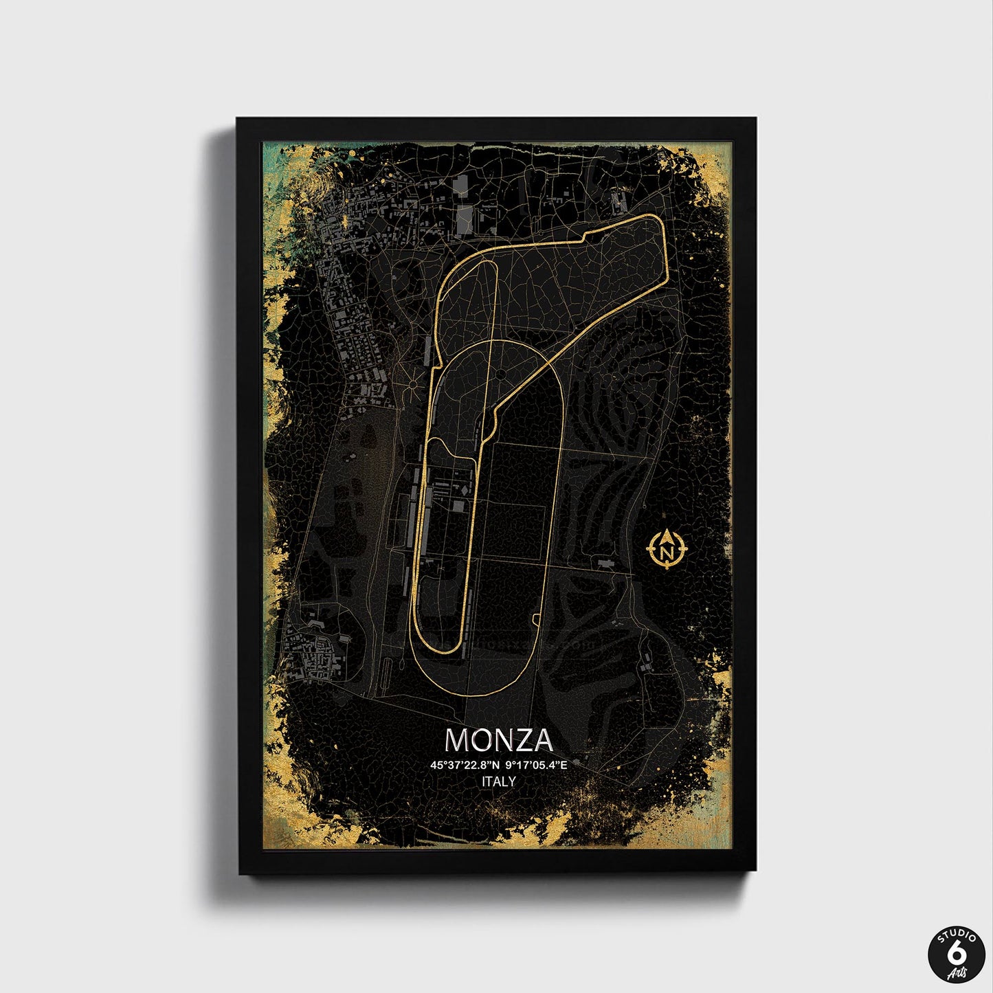 Monza GP, Race Map Print