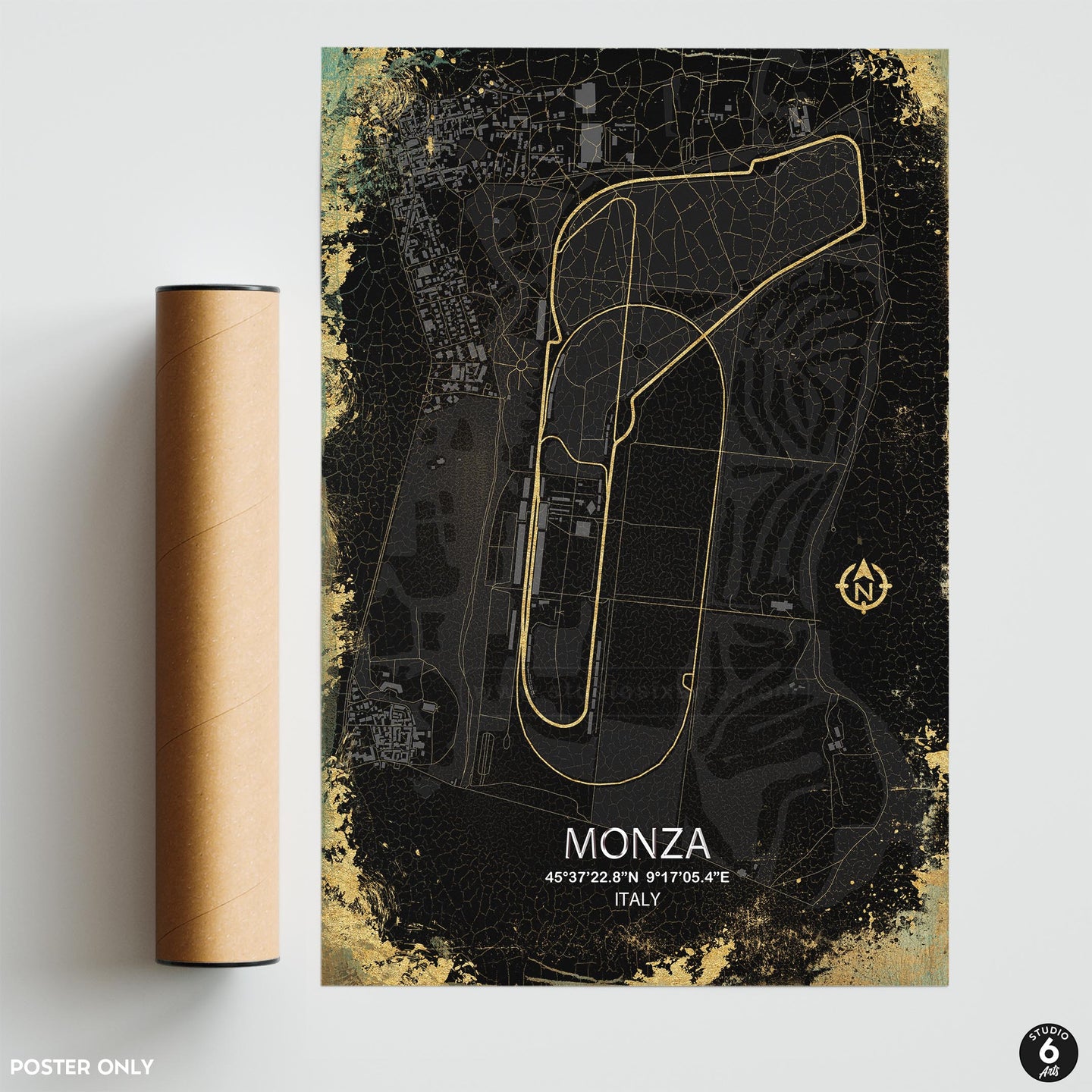 Monza GP, Race Map Print
