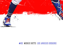 Load image into Gallery viewer, Mookie Betts Poster and Canvas, Los Angeles Baseball Print, MLB Wall Decor
