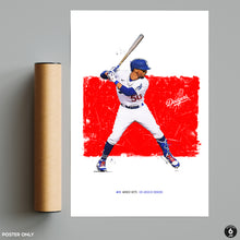 Load image into Gallery viewer, Mookie Betts Poster and Canvas, Los Angeles Baseball Print, MLB Wall Decor
