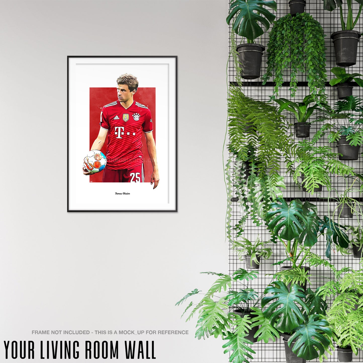 Thomas Muller Poster, Soccer Fan Art Print, Man Cave Gift