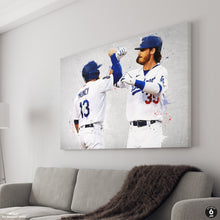 Load image into Gallery viewer, Mike Muncy &amp; Cody Belinger Baseball Print, MLB Wall Decor
