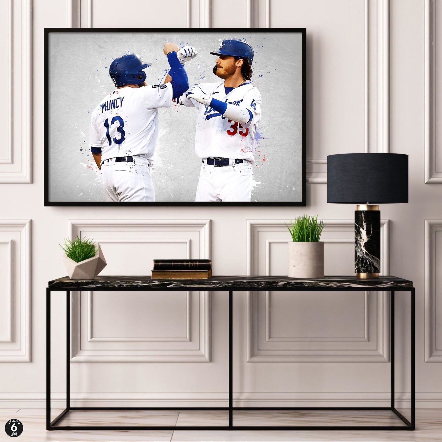 Mike Muncy & Cody Belinger Baseball Print, MLB Wall Decor