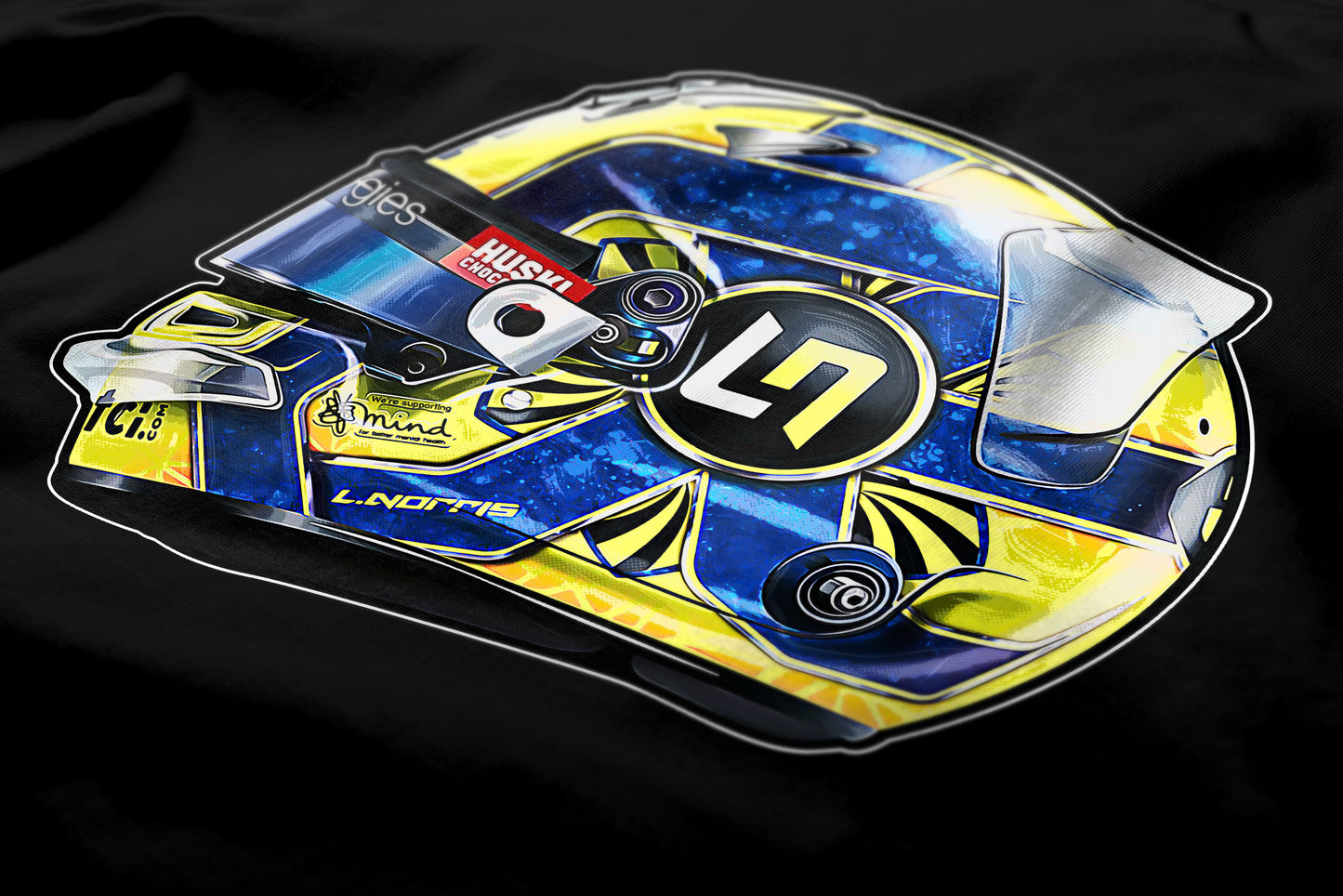 Lando Norris Helmet, F1 Inspired Sweatshirt