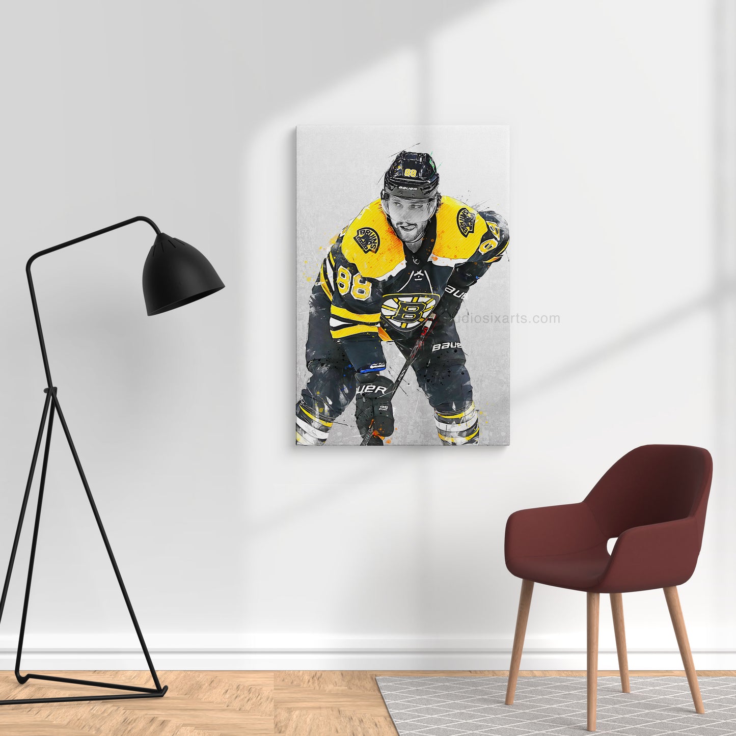 David Pastrnak Poster and Canvas, Hockey Print, Bruins Hockey