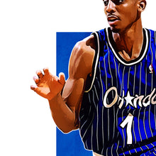 Load image into Gallery viewer, Penny Hardaway Poster, Orlando Basketball Fan Art Print, Man Cave Gift
