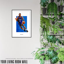 Load image into Gallery viewer, Penny Hardaway Poster, Orlando Basketball Fan Art Print, Man Cave Gift
