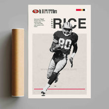 Load image into Gallery viewer, Jerry Rice 49ers NFL Mid Century Modern
