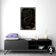 Load image into Gallery viewer, British GP Racing Circuit Poster, Race Map Print
