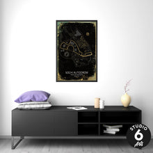 Load image into Gallery viewer, Sochi Autodrom Racing Track Poster, Race Map Print
