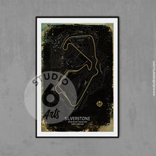 Load image into Gallery viewer, British GP Racing Circuit Poster, Race Map Print
