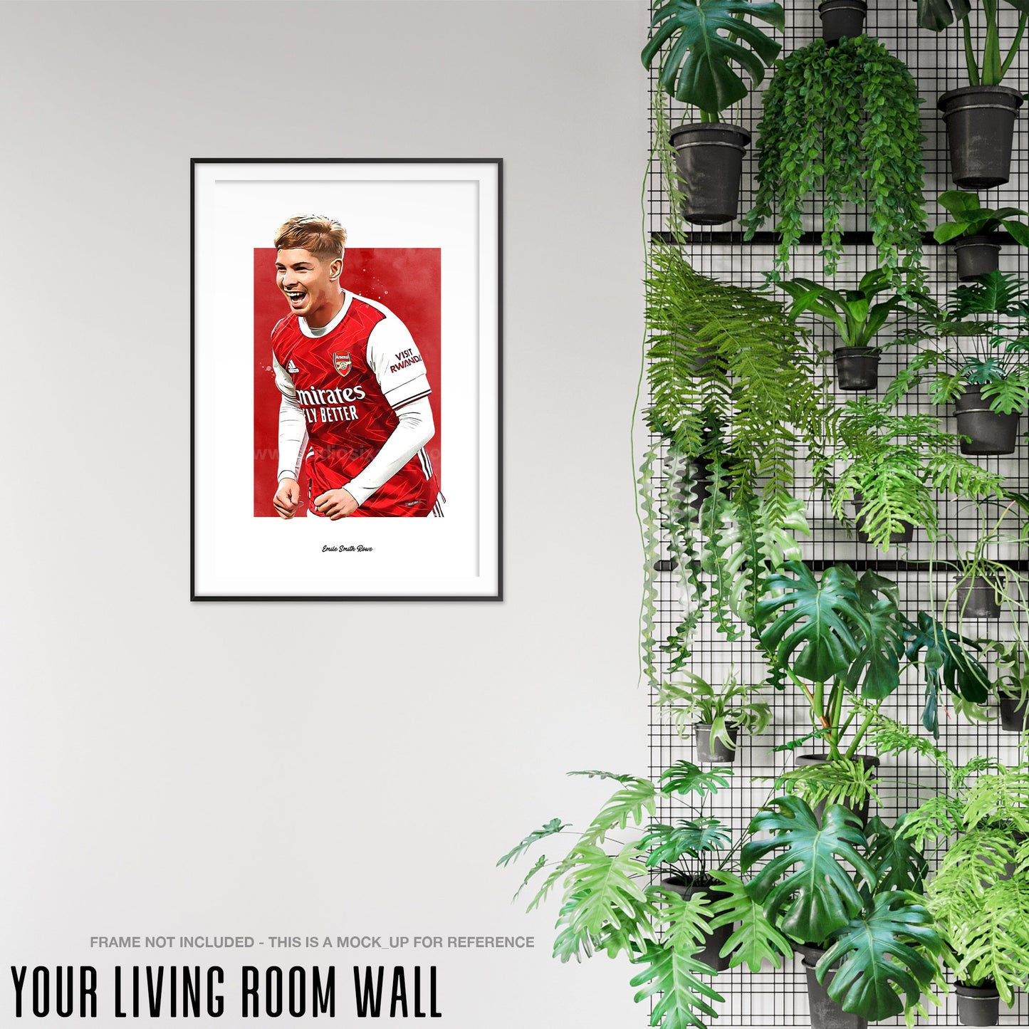 Emile Smith Rowe Poster, Soccer Fan Art Print, Man Cave Gift